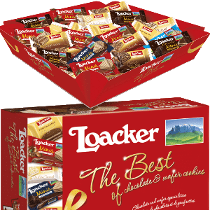 Loacker Cookies The Best of Chocolate & Wafer 400g