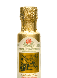 Ligurisches Olivenöl online kaufen 17 Calvi Mosto Oro Olio Extra Vergine di Oliva Monocultivar Taggiasca 100ml