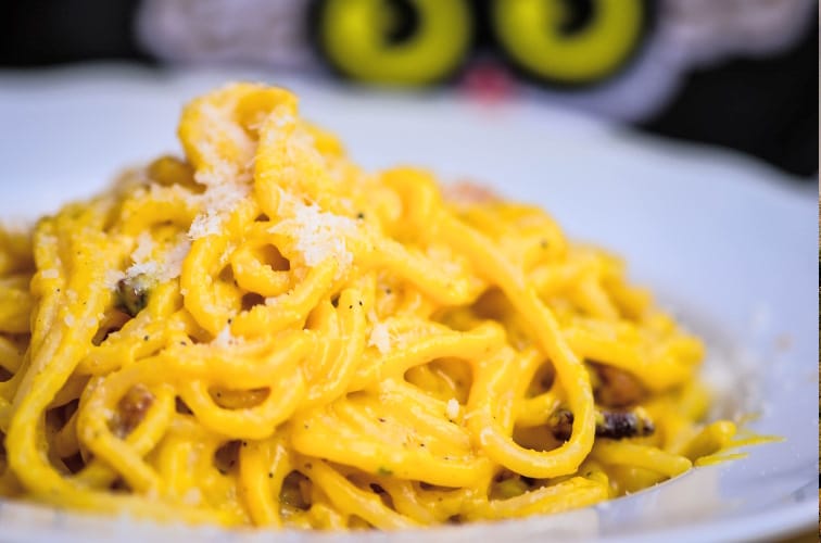 Spaghetti Carbonara vegetarisch (bestes Rezept) 2 Spaghetti Carbonara vegetarisches Rezept