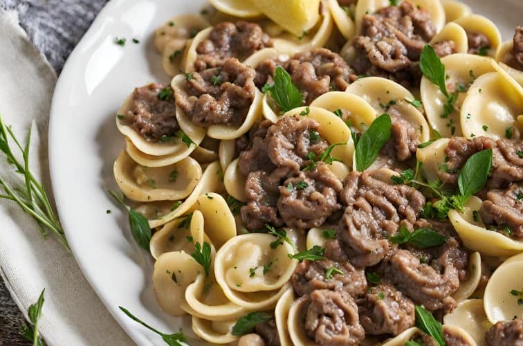 Zitrus und Kraft: Orecchiette di Manzo al Limone – ein italienisches Pastavergnügen 2 Orecchiette di Manzo al Limone Titelbild