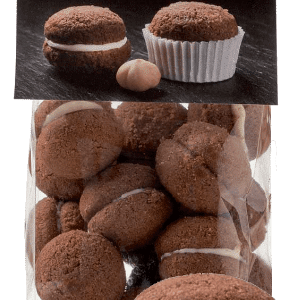 I Baci di Dama aus Kakao mit dunkler Creme Antica Torroneria Piemontese