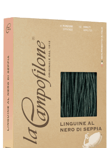 La Campofilone Linguine al nero di seppia - mit Tinte vom Tintenfisch 250g