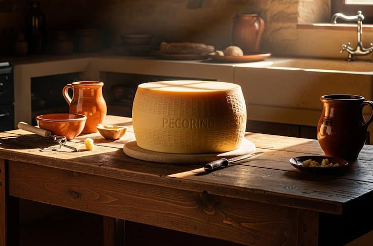 Pecorino Toscano im toskanischen Landhaus