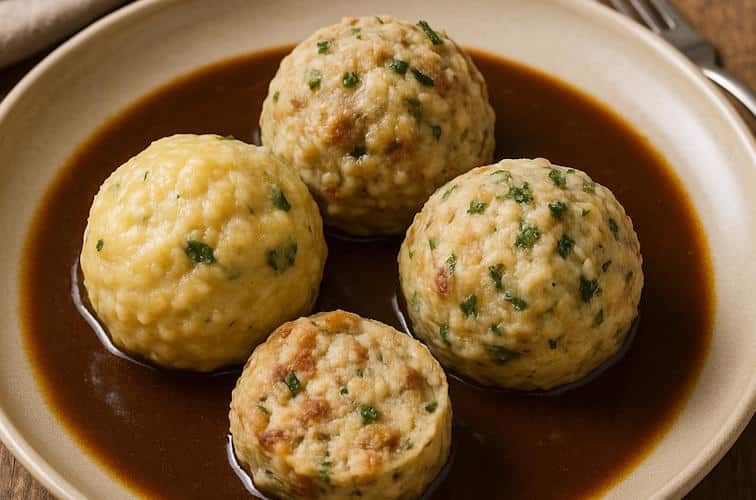 Saucen zu Knödeln – der unterschätzte Hauptdarsteller der Südtiroler Küche 11 Bratensauce mit Knödel-Mix