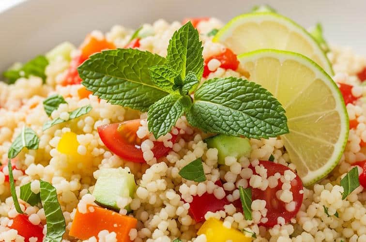 Salate zum Grillen - schnelle & einfache Grillsalat-Rezepte 9 Couscous-Salat mit Minze und Limette