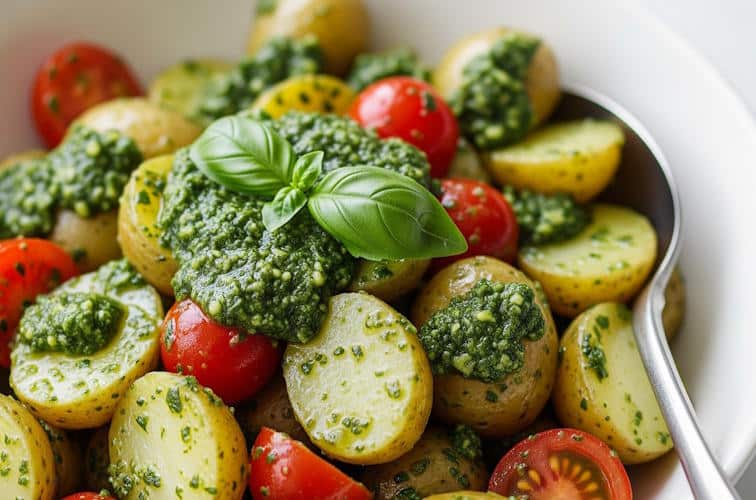 Salate zum Grillen - schnelle & einfache Grillsalat-Rezepte 4 Italienischer Kartoffelsalat mit Pesto