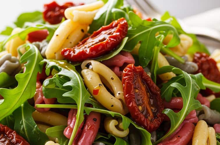 Salate zum Grillen - schnelle & einfache Grillsalat-Rezepte 3 Mediterraner Nudelsalat mit getrockneten Tomaten