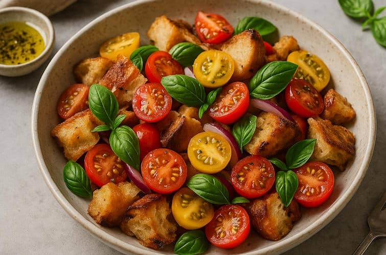 Salate zum Grillen - schnelle & einfache Grillsalat-Rezepte 10 Panzanella-Salat aus der Toskana